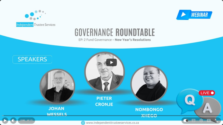 ITS Governance Roundtable – Webinar – Episode 2